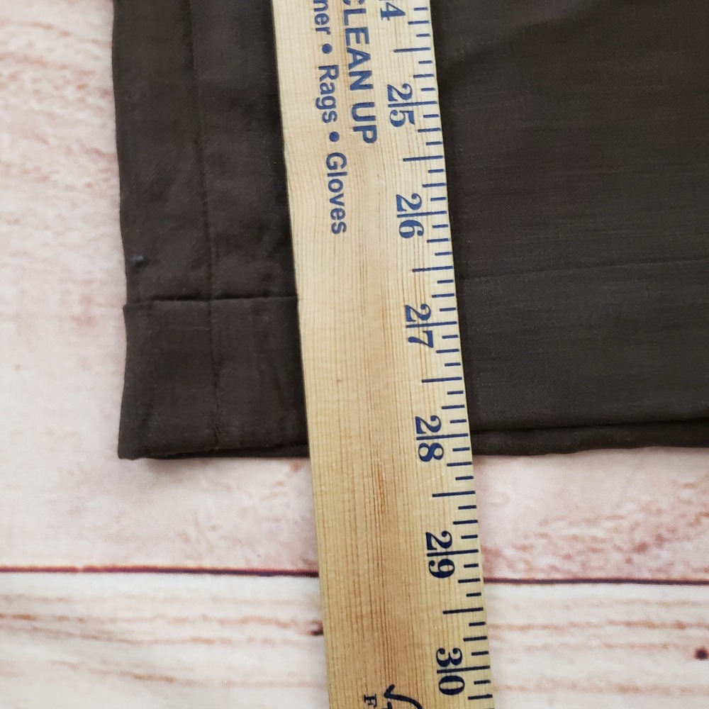 Villa Di Roma Loro Piana Dress Pants Mens 32x28 Brown Super 120s‎ Wool Pleated - Picture 7 of 11